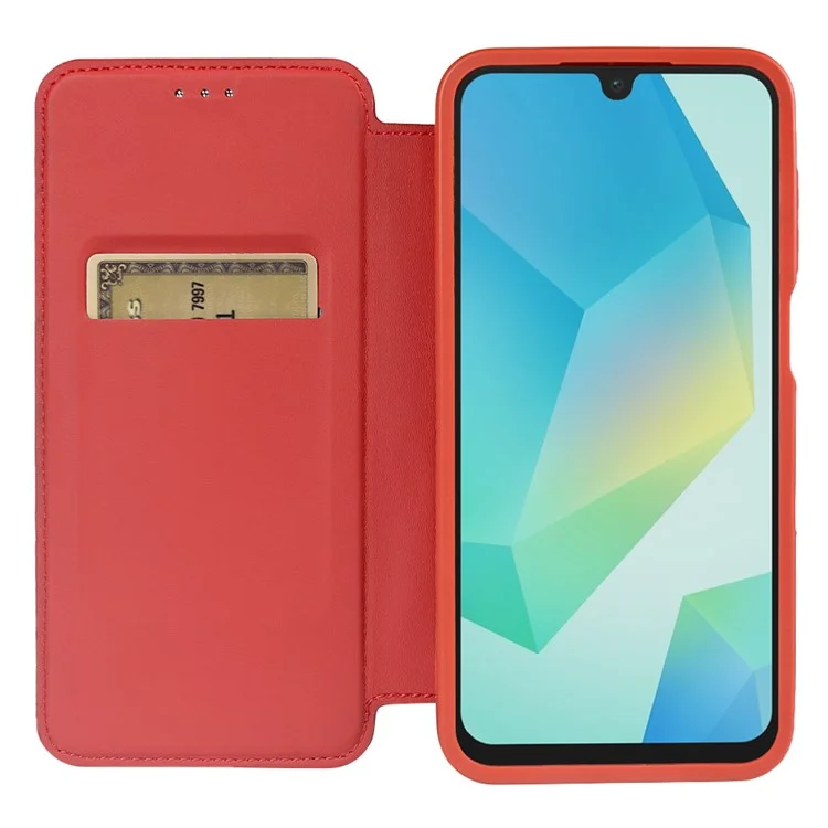 Étui magnétique pour Samsung Galaxy A16 5G, étui de téléphone écologique RCS avec support et blocage RFID - Rouge