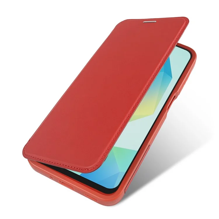 Étui magnétique pour Samsung Galaxy A16 5G, étui de téléphone écologique RCS avec support et blocage RFID - Rouge