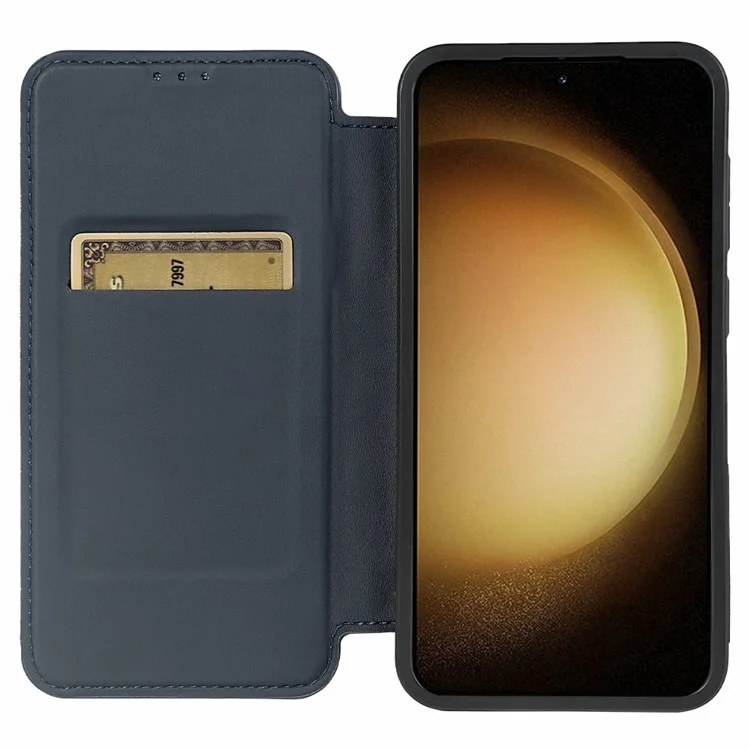 Für Samsung Galaxy S23+ magnetische Hülle RCS umweltfreundliche Handyhülle mit Ständer RFID-Blockierung - Blau
