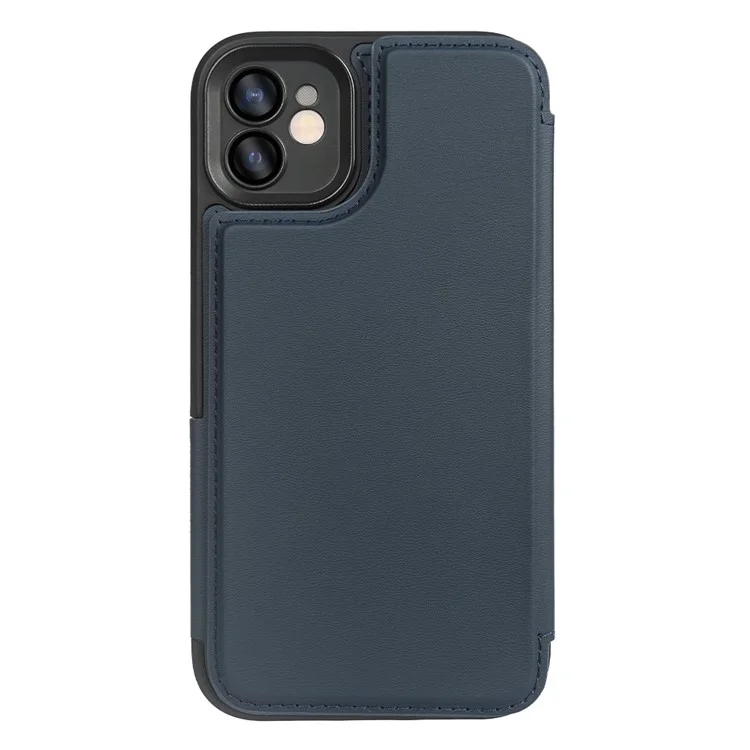 Pour iPhone 11 Étui Magnétique RCS Écologique à Rabat avec Support et Blocage RFID - Bleu