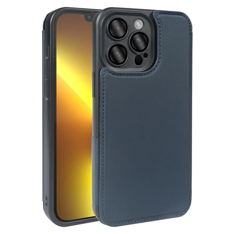 Für iPhone 13 Pro Max Magnetische Hülle RCS umweltfreundlicher Klapphülle mit Ständer RFID-Blockierung - Blau