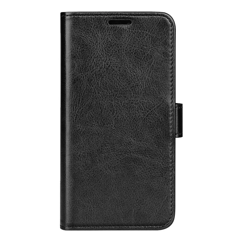 For Oppo Reno13 5G (Global) Wallet Case Crazy Horse Texture Stand Leather Phone Cover - Black