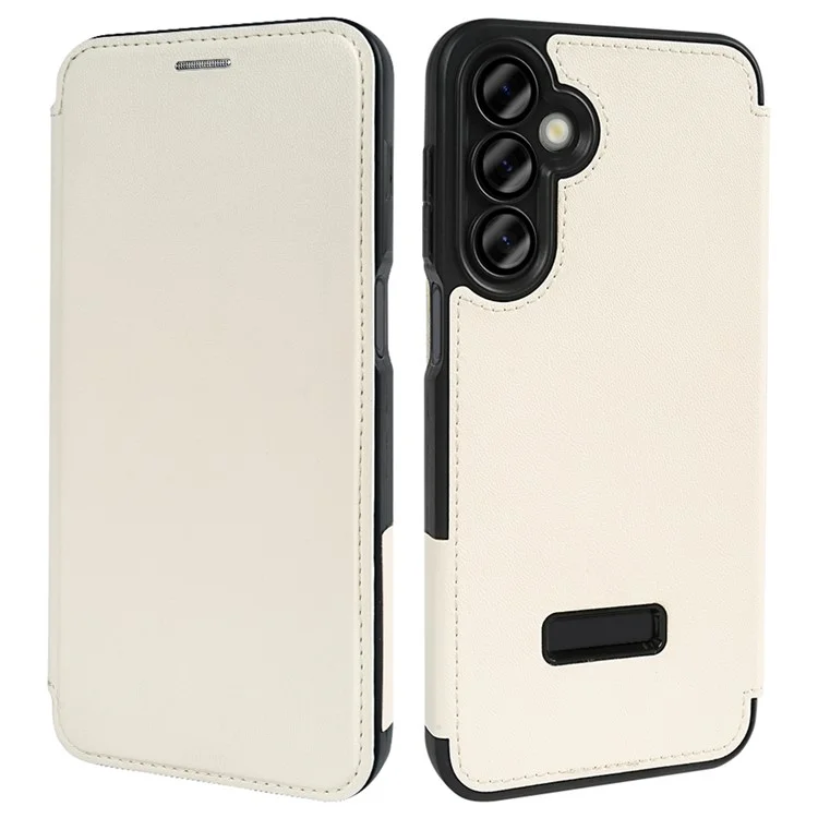 Para Samsung Galaxy A16 5G / A16 4G Capa Magnética Eco-Amigável Couro RPET Certificado GRS - Branco