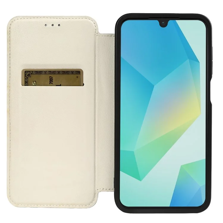 Para Samsung Galaxy A16 5G / A16 4G Capa Magnética Eco-Amigável Couro RPET Certificado GRS - Branco