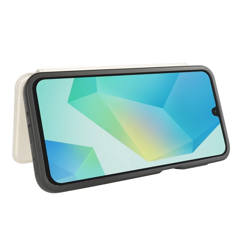 Para Samsung Galaxy A16 5G / A16 4G Capa Magnética Eco-Amigável Couro RPET Certificado GRS - Branco
