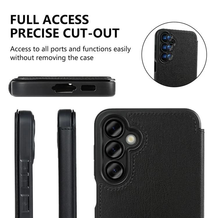 Para Samsung Galaxy A16 5G / A16 4G Capa Magnética Eco-Amigável Couro RPET Certificado GRS - Branco