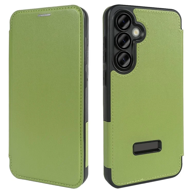 Capa Magnética Ecológica de Couro RPET Certificada GRS para Samsung Galaxy S24 FE - Verde