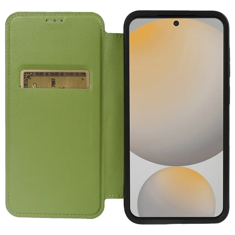 Capa Magnética Ecológica de Couro RPET Certificada GRS para Samsung Galaxy S24 FE - Verde
