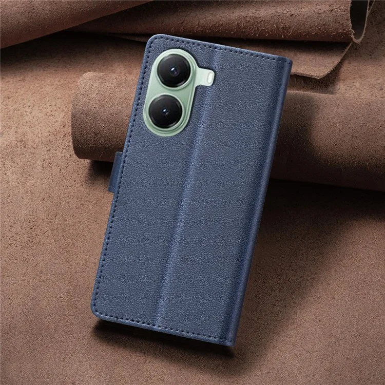 BINFEN COLOR BF32 Phone Cover for Xiaomi Poco X7 Pro 5G / Redmi Turbo 4 5G Leather Case Wallet RFID Blocking - Blue
