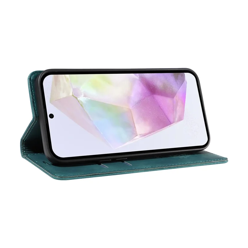 BETOPNICE 003 For Samsung Galaxy A36 5G Wallet Case Leather Phone Cover with Stand - Green