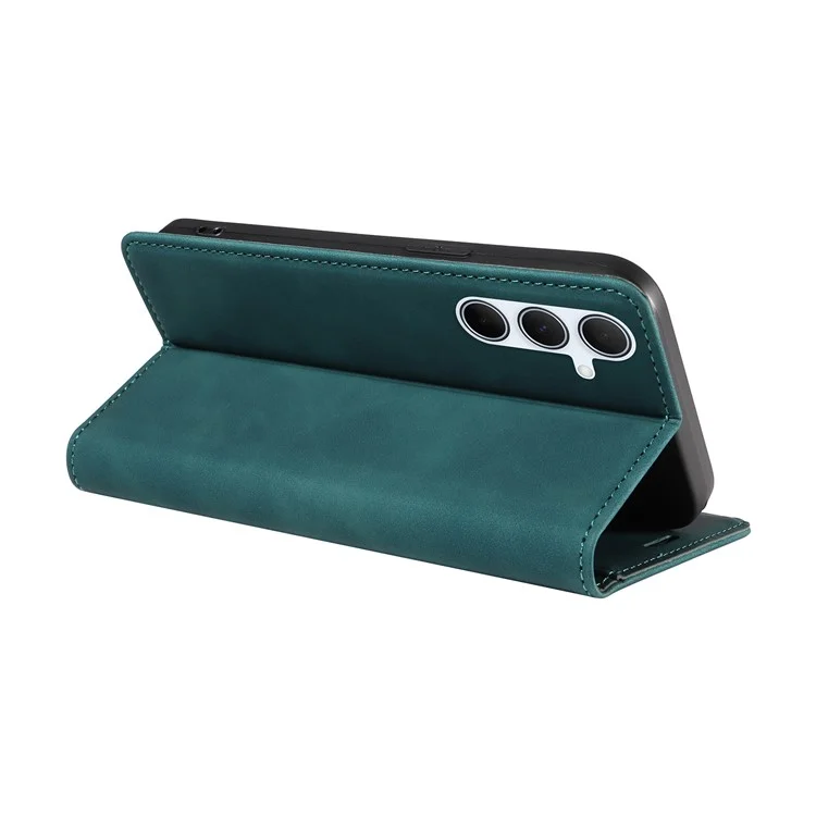 BETOPNICE 003 For Samsung Galaxy A36 5G Wallet Case Leather Phone Cover with Stand - Green