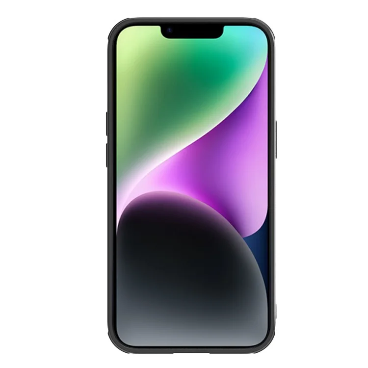 Caixa Magnética Nillkin Compatível Com MagSafe Para Iphone 14, Proteção de Câmera de Fibra de Fibra de Carbono PC + TPU Tampa