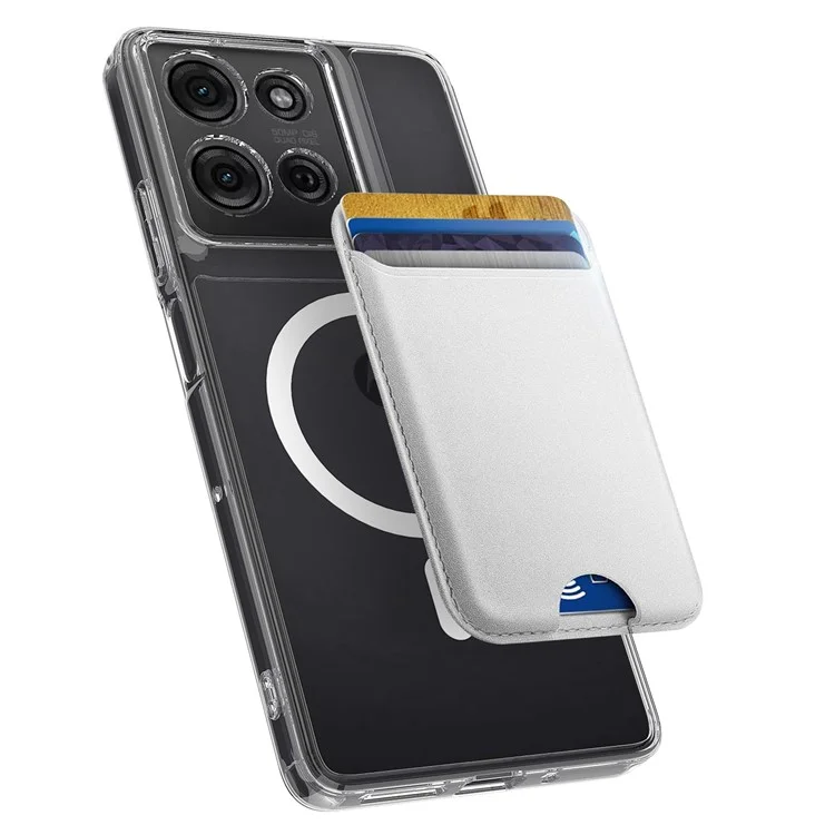 For Motorola Moto G75 5G Clear Case TPU + Acrylic Magnetic Phone Cover Compatible with MagSafe