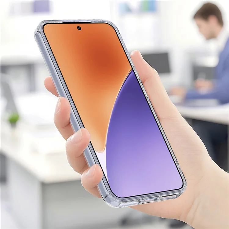 For Xiaomi 15 Clear Case TPU+Acrylic Magnetic Phone Cover Compatible with MagSafe