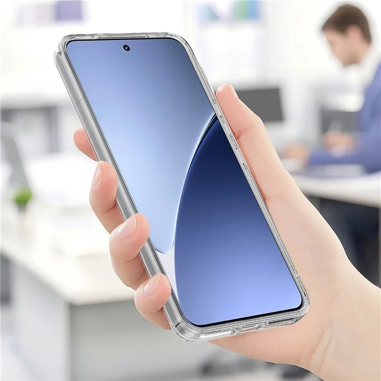 For Xiaomi 15 Pro Clear Case TPU+Acrylic Magnetic Phone Cover Compatible with MagSafe