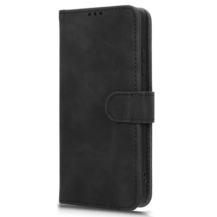Funda de piel para Xiaomi Redmi Turbo 4 5G / Poco X7 Pro 5G - Sensación de piel Antideslizante Cartera con tapa - Negro