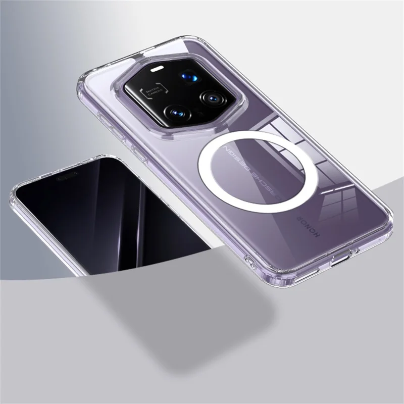 Bulk Purchasing For Honor Magic7 RSR Porsche Design 5G Case Compatible with MagSafe Shockproof PC + TPU Phone Cover - Transparent