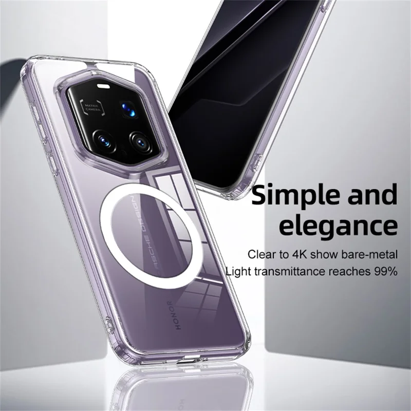 Bulk Purchasing For Honor Magic7 RSR Porsche Design 5G Case Compatible with MagSafe Shockproof PC + TPU Phone Cover - Transparent