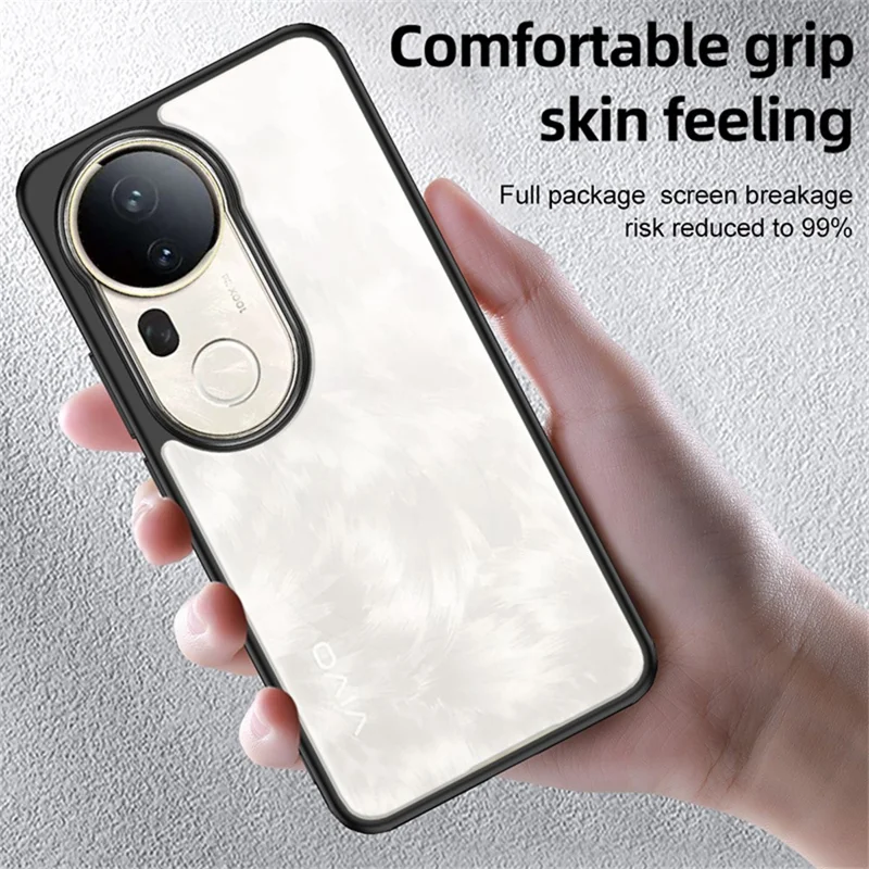For vivo S20 Pro 5G Case PC + TPU Phone Cover Airbag Protection - Black