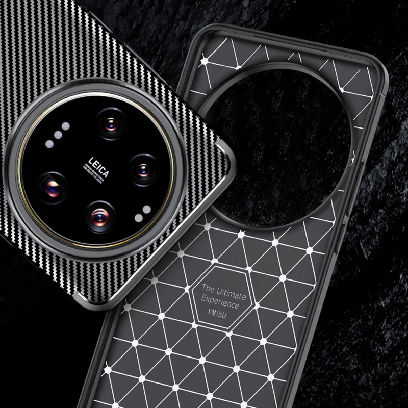 Для Xiaomi 15 Ultra Case Carbon Fiber Texture TPU Phone Cover Heat Dissipation