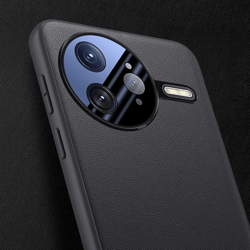 For Xiaomi Poco F7 Ultra 5G / Redmi K80 Pro 5G Case Drop Resistant PU Leather + TPU Phone Cover - Black