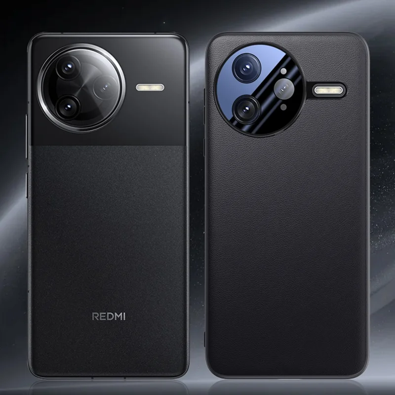 For Xiaomi Poco F7 Ultra 5G / Redmi K80 Pro 5G Case Drop Resistant PU Leather + TPU Phone Cover - Black