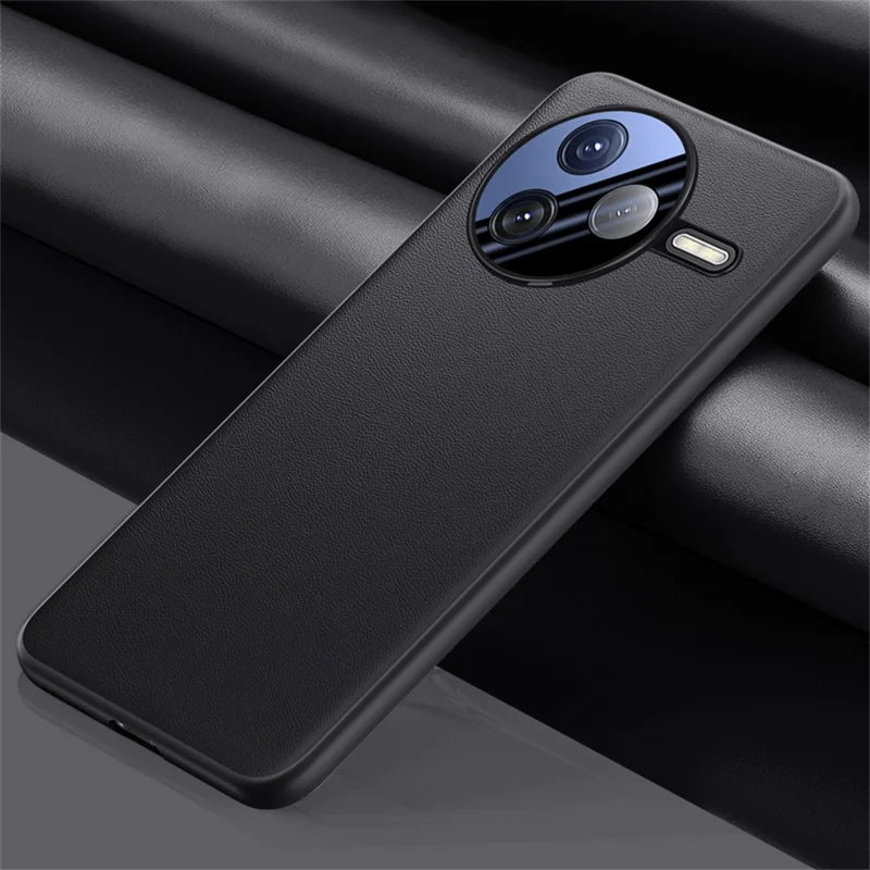 For Xiaomi Poco F7 Pro 5G / Redmi K80 5G Case Drop Resistant PU Leather + TPU Phone Cover - Black