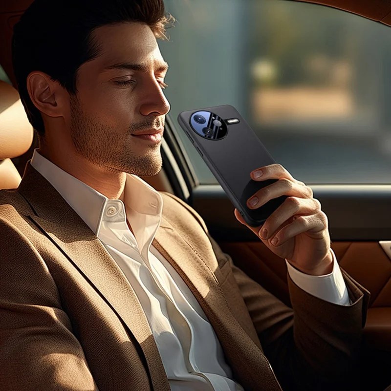 For Xiaomi Poco F7 Pro 5G / Redmi K80 5G Case Drop Resistant PU Leather + TPU Phone Cover - Black