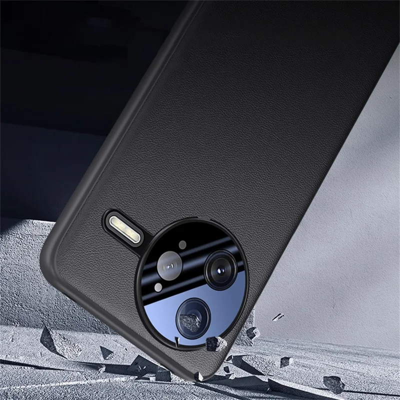 For Xiaomi Poco F7 Pro 5G / Redmi K80 5G Case Drop Resistant PU Leather + TPU Phone Cover - Black