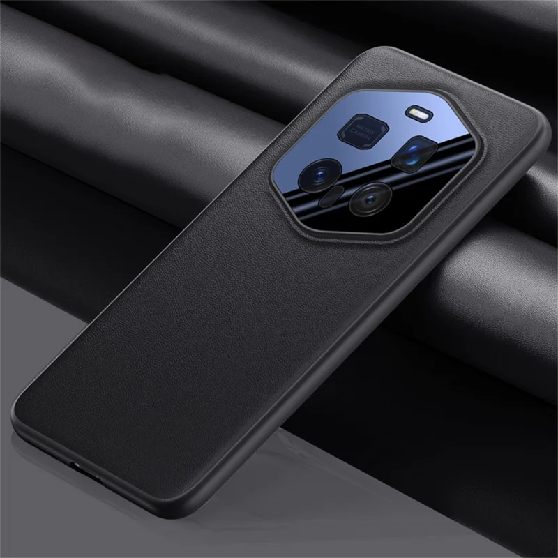 For Honor Magic7 RSR Porsche Design 5G Case Drop Resistant PU Leather + TPU Phone Cover - Nero