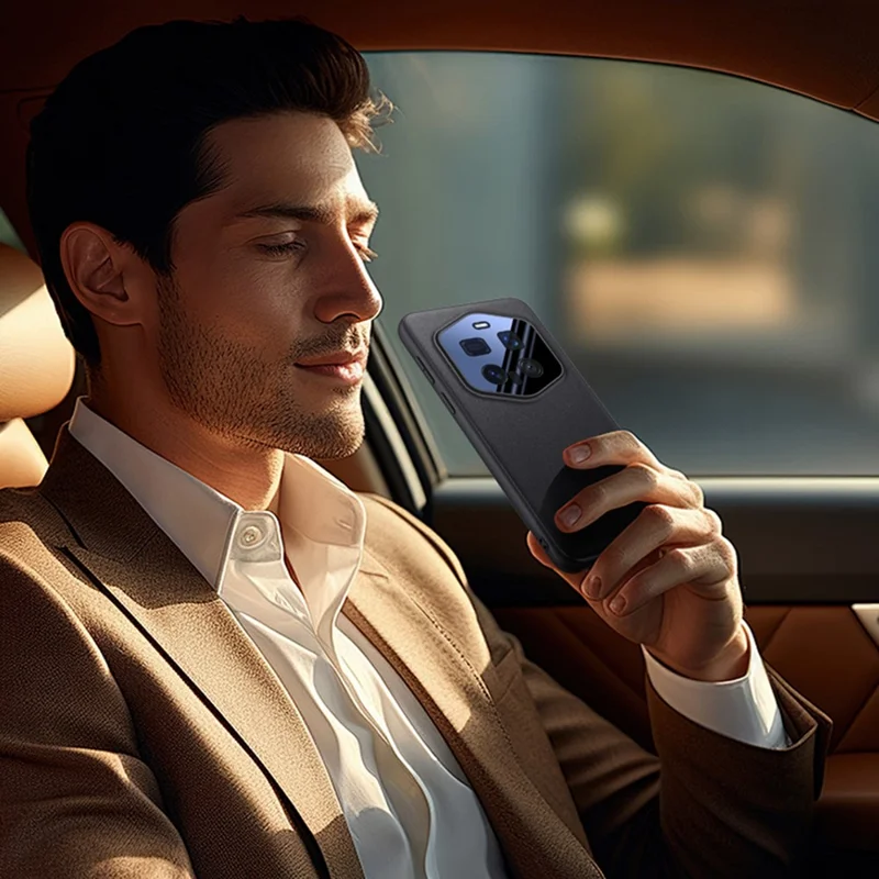 For Honor Magic7 RSR Porsche Design 5G Case Drop Resistant PU Leather + TPU Phone Cover - Nero