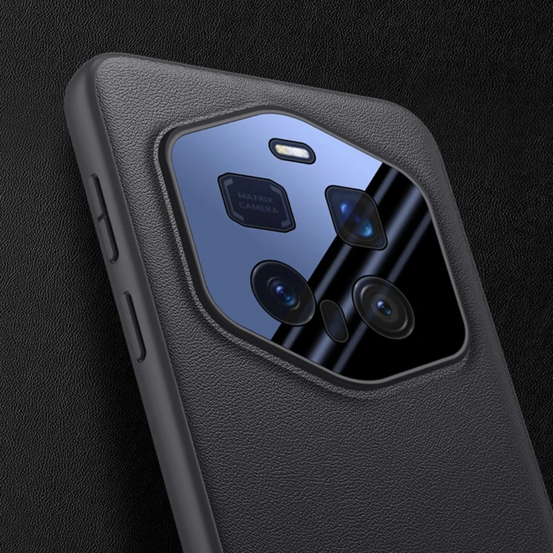 For Honor Magic7 RSR Porsche Design 5G Case Drop Resistant PU Leather + TPU Phone Cover - Nero