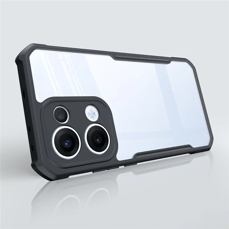 XUNDD Custodia per Oppo Reno13 5G (Globale) Custodia protettiva in TPU + Custodia posteriore in acrilico trasparente