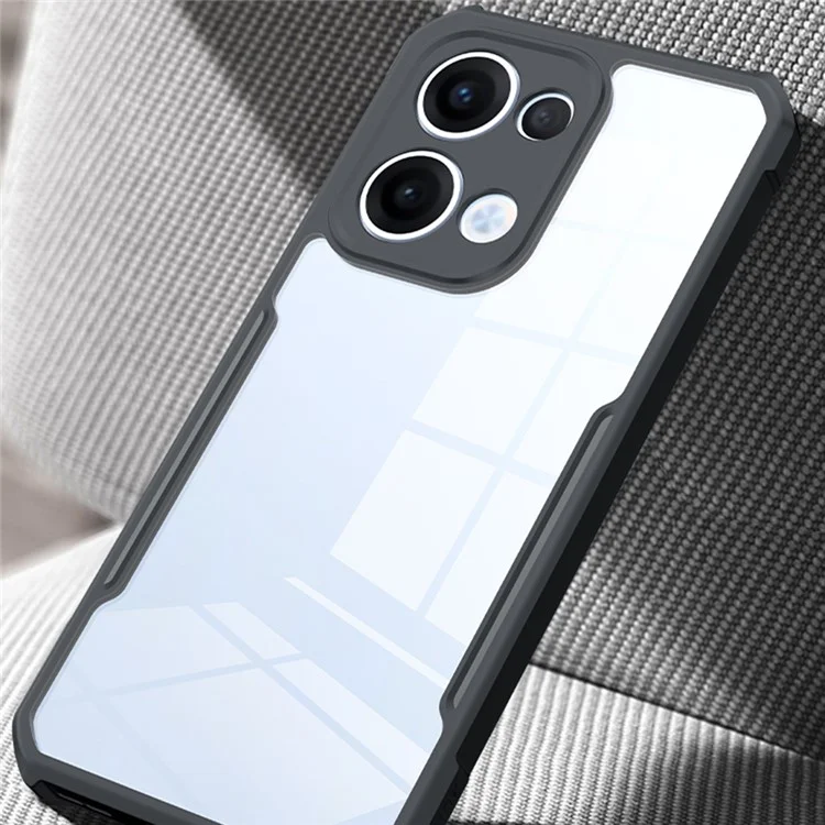 XUNDD Custodia per Oppo Reno13 5G (Globale) Custodia protettiva in TPU + Custodia posteriore in acrilico trasparente