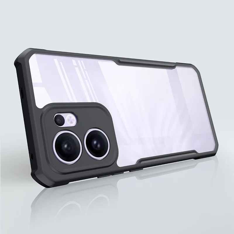 XUNDD Для чехла Oppo Reno13 F Ударопрочный TPU + Прозрачная акриловая задняя крышка телефона