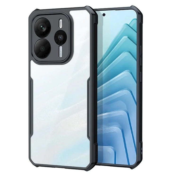 Coque XUNDD pour Xiaomi Redmi Note 14 4G, antichoc, en TPU et acrylique transparent.