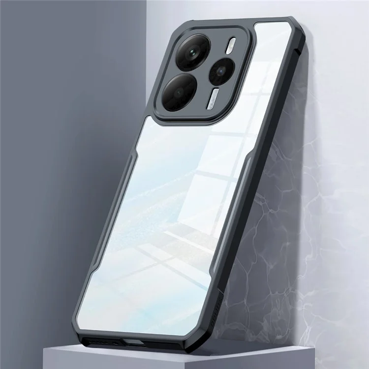 Coque XUNDD pour Xiaomi Redmi Note 14 4G, antichoc, en TPU et acrylique transparent.
