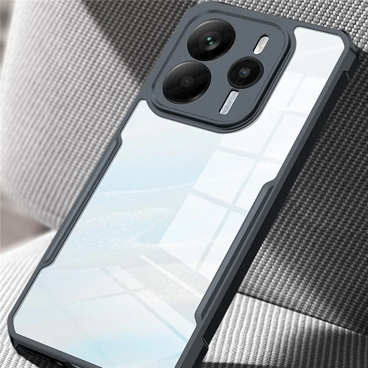Coque XUNDD pour Xiaomi Redmi Note 14 4G, antichoc, en TPU et acrylique transparent.