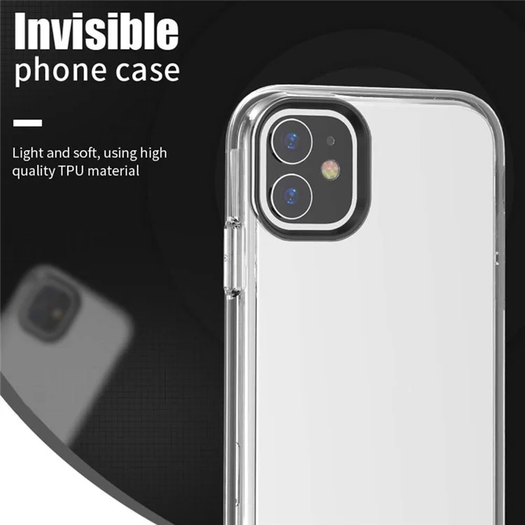 Custodia per iPhone 11 PC + TPU antiurto Custodia per telefono trasparente - Trasparente