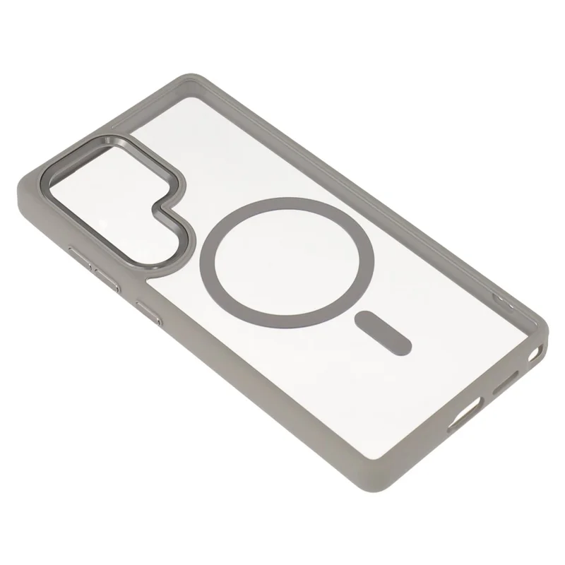 FULEXIN Étui Compatible avec Samsung Galaxy S25 Ultra Avec MagSafe Anti-chute TPU + PC Housse de téléphone - Gris