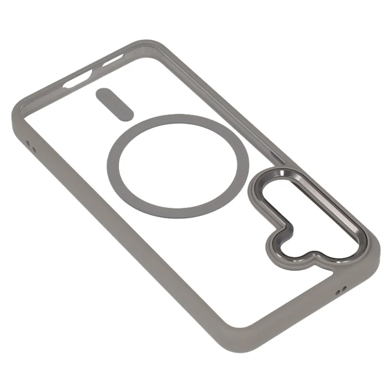 FULEXIN For Samsung Galaxy S25 Magnetic Case Anti Drop TPU + PC Phone Cover - Grey