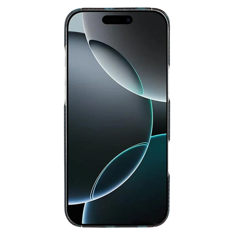 Étui magnétique pour iPhone 16 Pro Max en fibre d'aramide tricolore, avec un cadre métallique pour l'objectif, étui de téléphone fin.