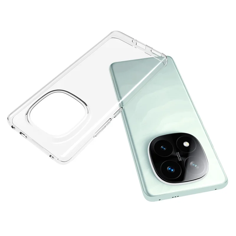 Bulk Purchasing For Xiaomi Redmi Note 14 Pro+ 5G Clear Phone Case Watermark-Resistant TPU Back Cover