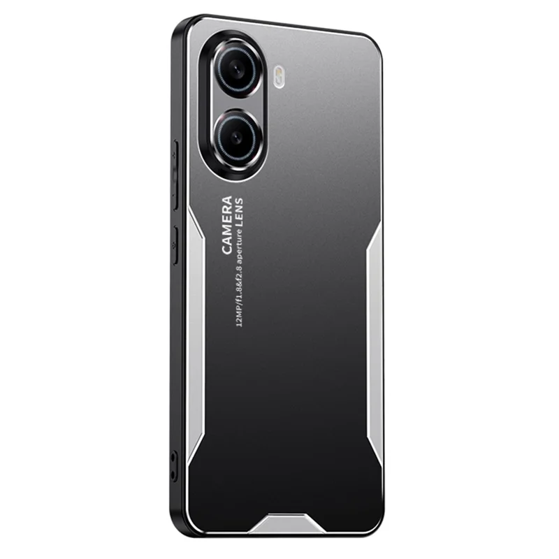 For Xiaomi Redmi Turbo 4 5G Phone Case Aluminium Alloy TPU PC Back Cover - Silver