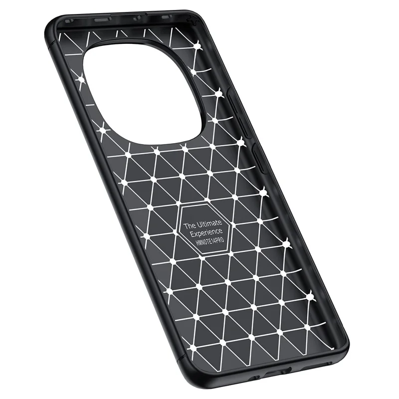 Til Xiaomi Redmi Note 14 Pro+ 5G / Note 14 Pro 5G / Poco X7 5G Taske med Litchi-struktur i TPU, Fleksibel Telefonbeskyttelse, Sort