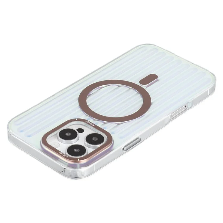 X-LEVEL For iPhone 16 Pro Max Case Compatible with MagSafe Iridescent Color Changing PC + TPU Phone Cover - Desert Gold
