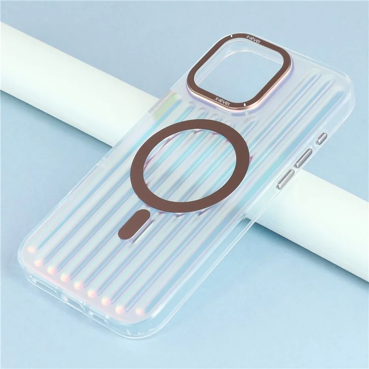 X-LEVEL For iPhone 16 Pro Max Case Compatible with MagSafe Iridescent Color Changing PC + TPU Phone Cover - Desert Gold