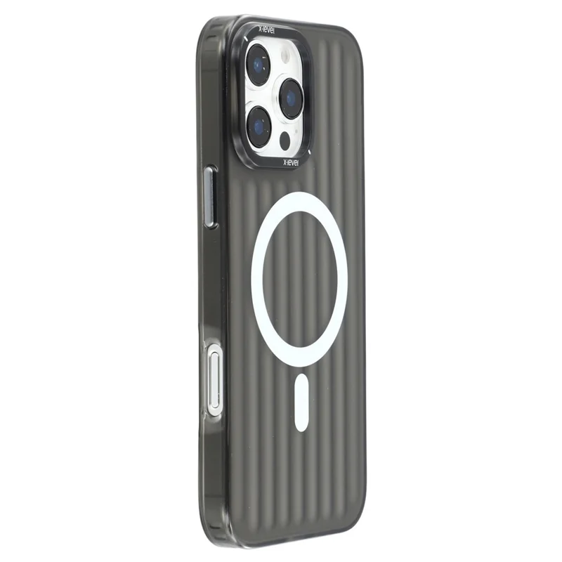 X-LEVEL For iPhone 16 Pro Max Case Compatible with MagSafe Iridescent Color Changing PC + TPU Phone Cover - Black
