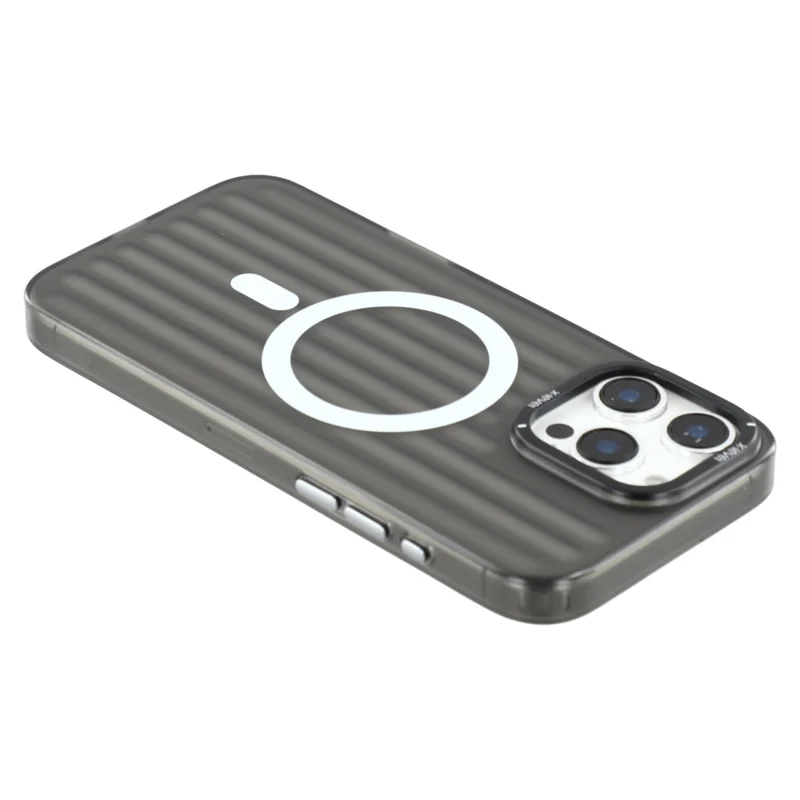 X-LEVEL For iPhone 16 Pro Max Case Compatible with MagSafe Iridescent Color Changing PC + TPU Phone Cover - Black