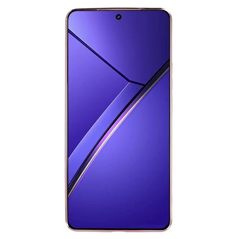 KADEM For Realme Neo7 5G Case Flower Pattern TPU Gradient Phone Cover with Lanyards - Rose Gold